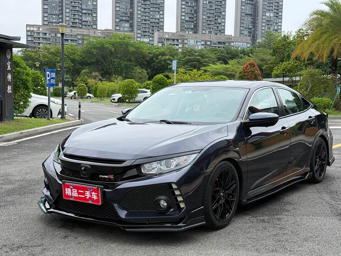 2019 Honda Civic Blue, 71,000 km, China export – photo 1