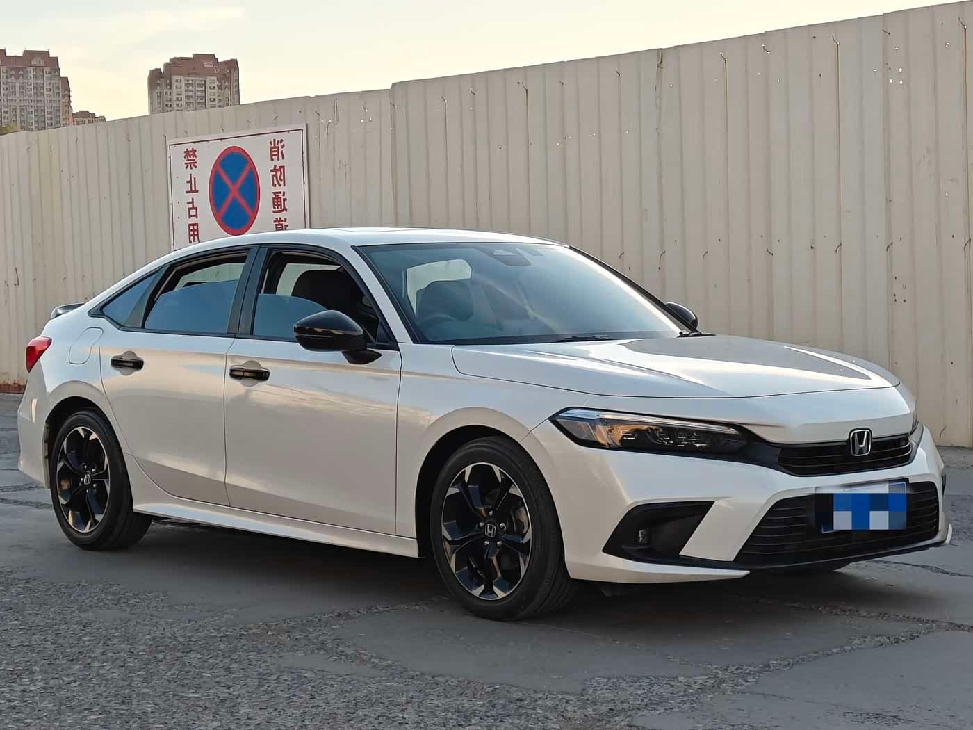 2021 Honda Civic White, 40,000 km, China export – photo 3