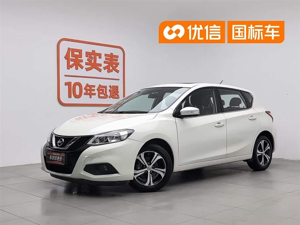 2016 Nissan Tiida White, 83,800 km, China export – photo 1