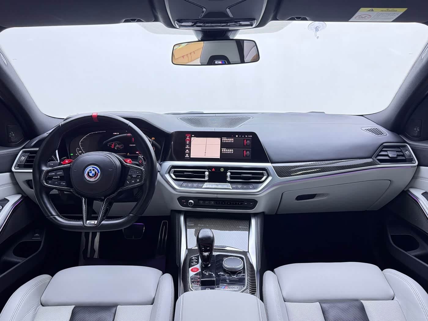2021 BMW M3 White, 50,000 km, China export – photo 5