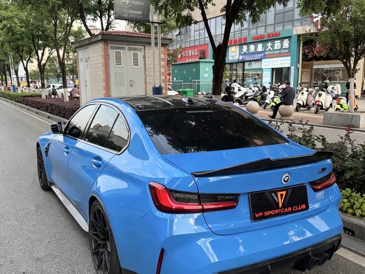 2022 BMW M3 Blue, 40,000 km, China export – photo 3