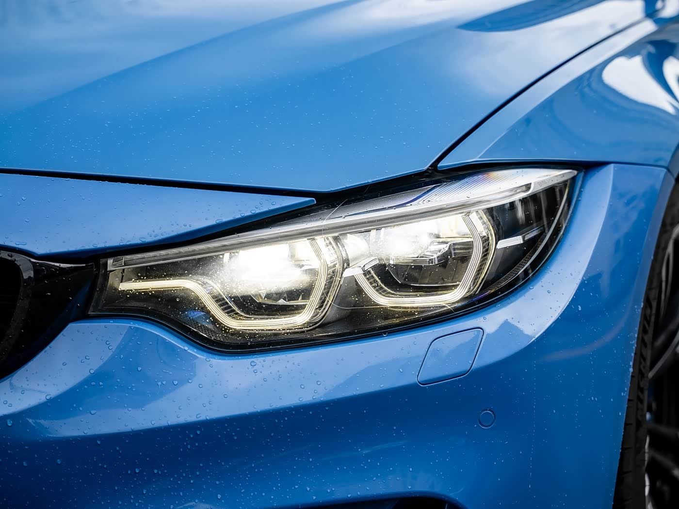 2018 BMW M3 Blue, 52,000 km, China export – photo 3