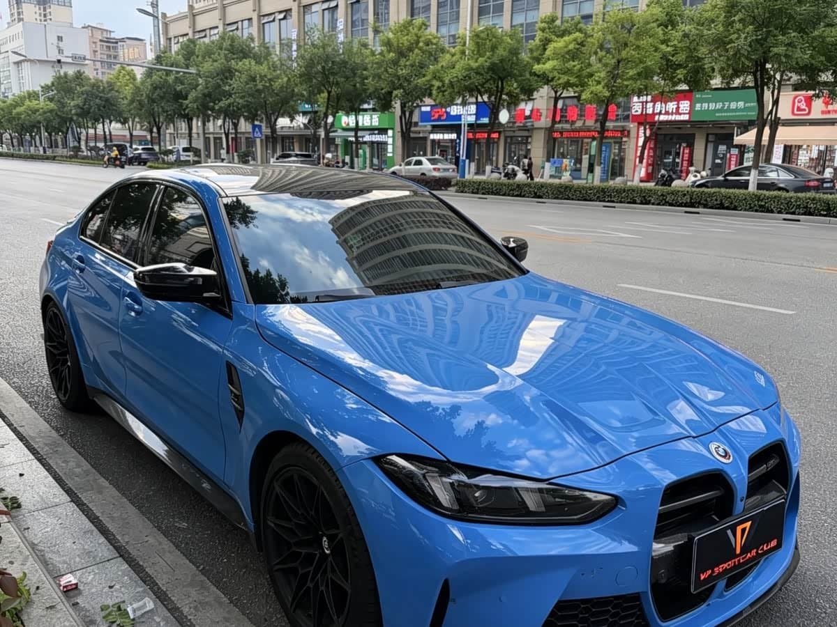 2022 BMW M3 Blue, 40,000 km, China export – photo 1