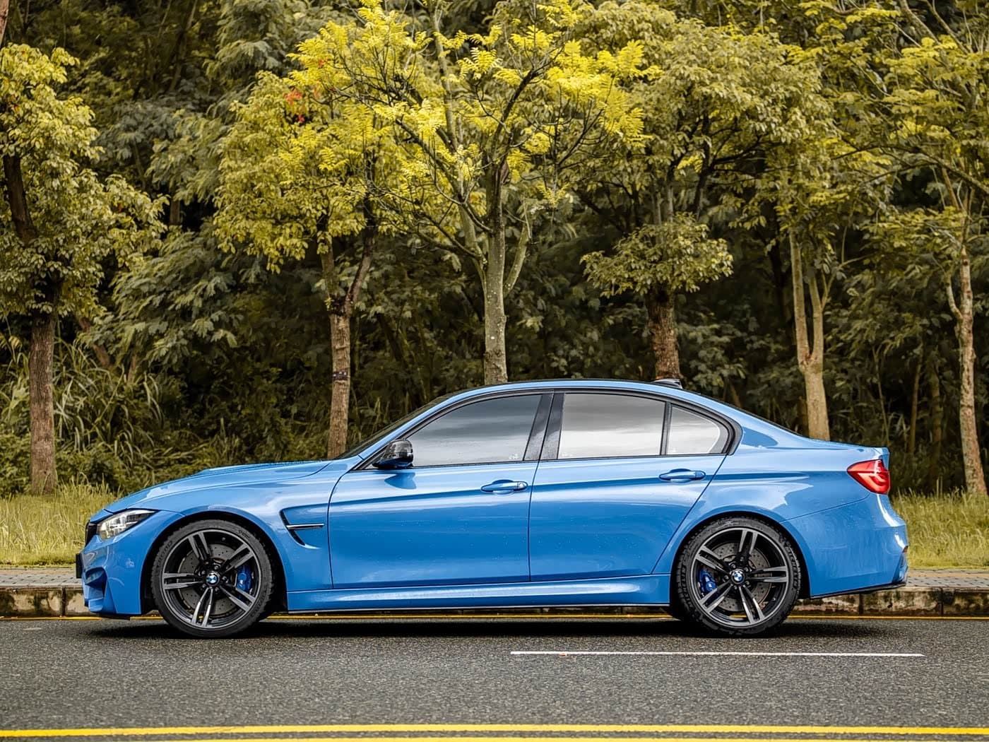 2018 BMW M3 Blue, 52,000 km, China export – photo 4