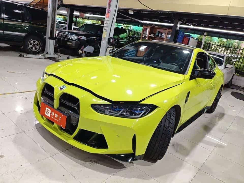 2021 BMW M4 Yellow, 58,000 km, China export – photo 6