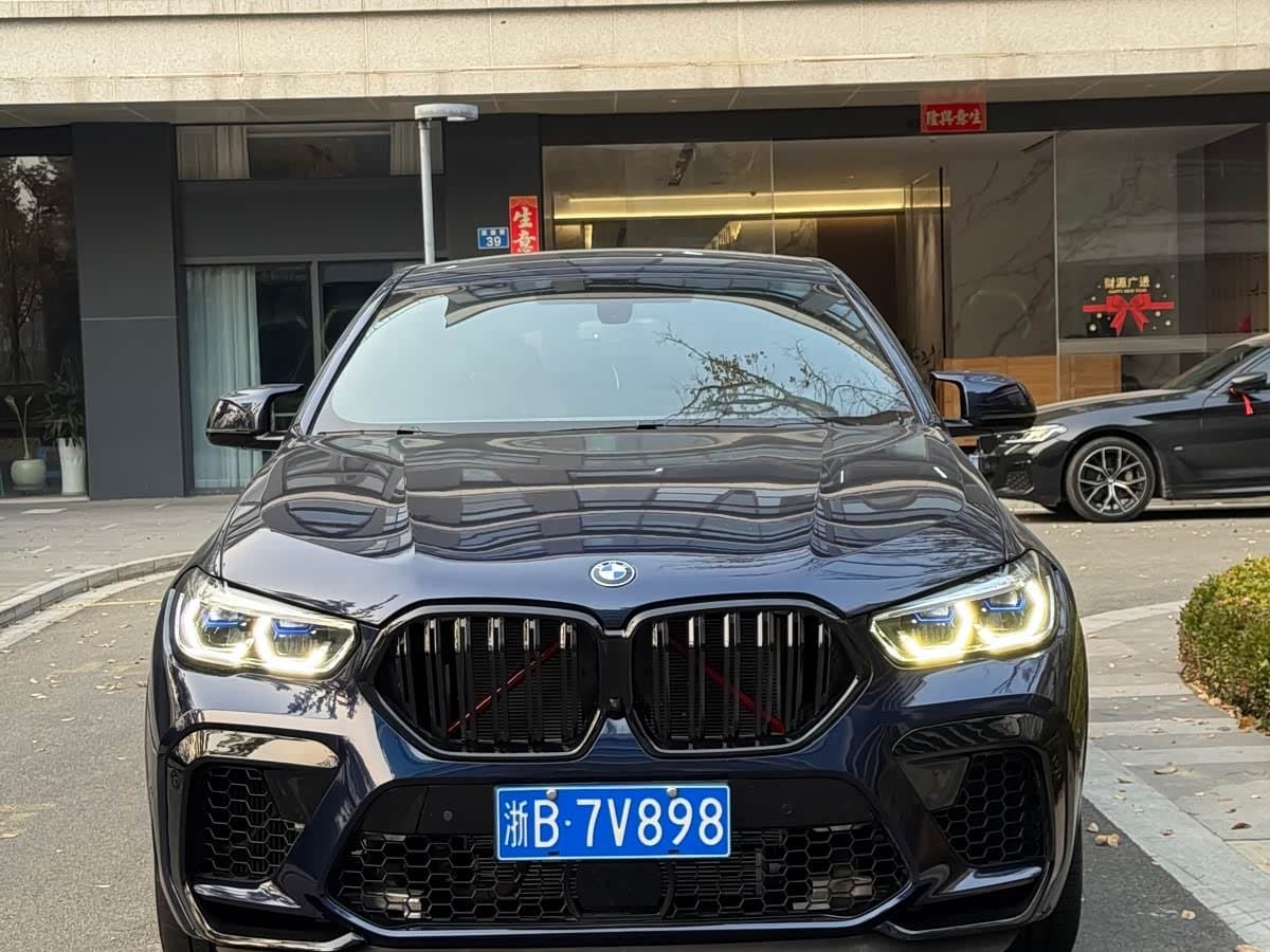2020 BMW X6 M Blue, 50,000 km, China export – photo 2