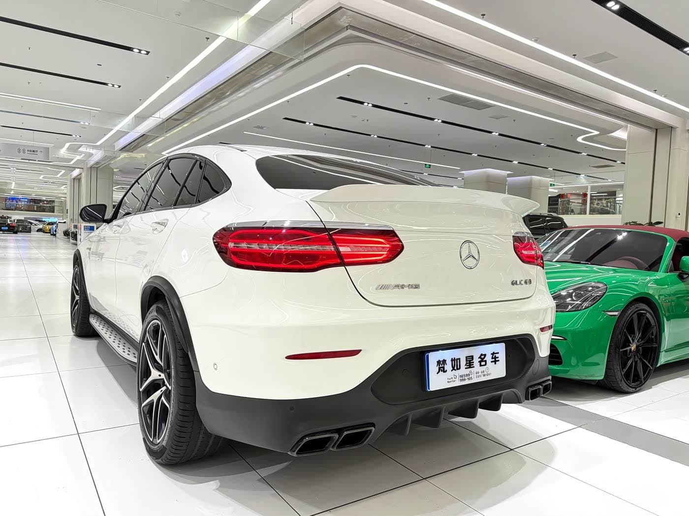 2018 Mercedes-Benz GLC Coupe AMG White, 50,000 km, China export – photo 3
