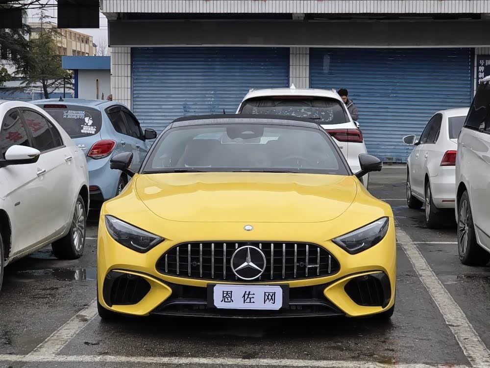 2023 Mercedes-Benz SL-Class AMG Yellow, 3,300 km, China export – photo 3