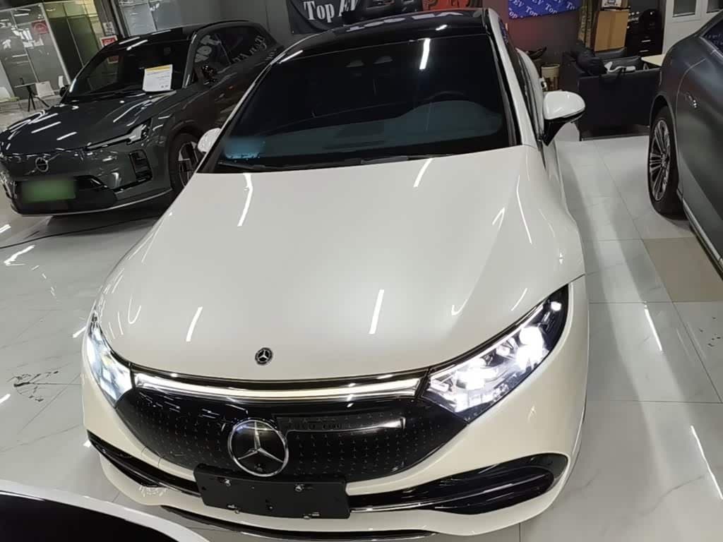 2021 Mercedes-Benz EQS White, 10,700 km, China export – photo 3