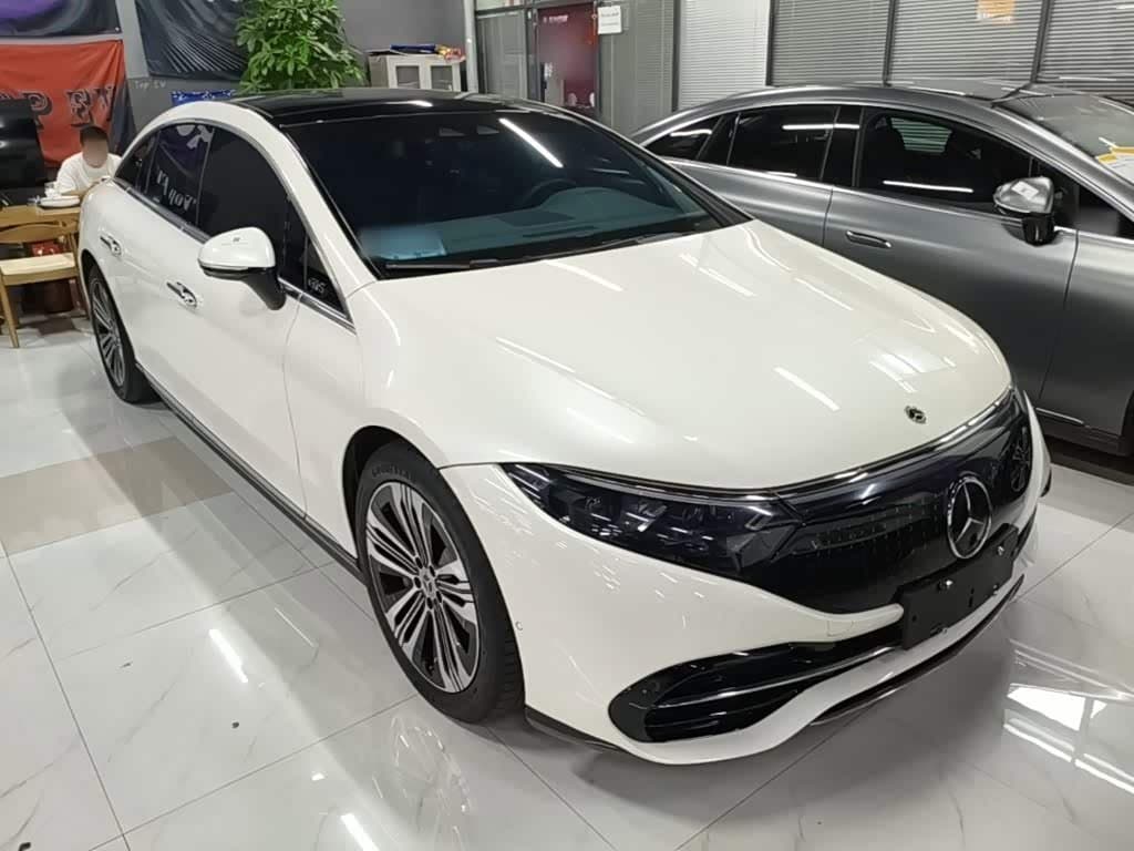 2021 Mercedes-Benz EQS White, 10,700 km, China export – photo 4