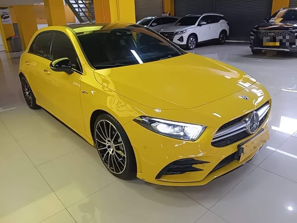 2020 Mercedes-Benz A-Class AMG Yellow, 36,500 km, China export – photo 4