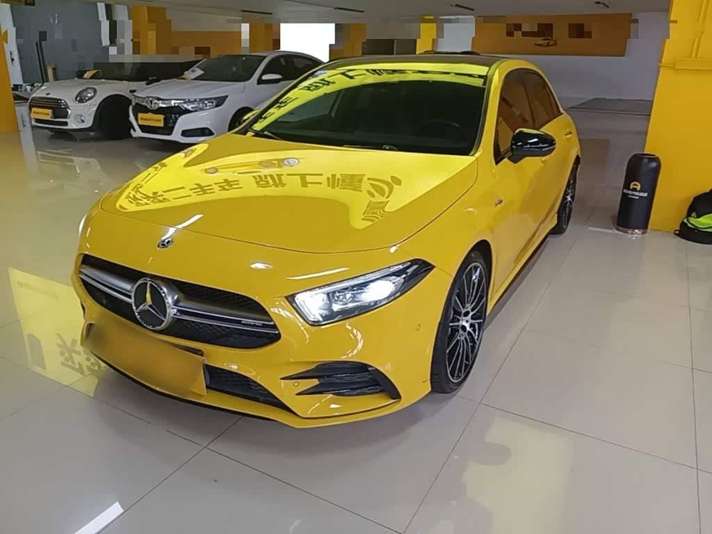 2020 Mercedes-Benz A-Class AMG Yellow, 36,500 km, China export – photo 1