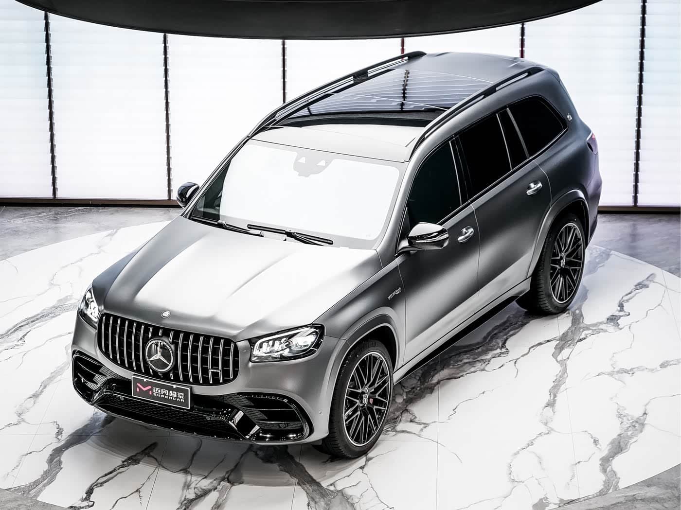 2023 Mercedes-Benz GLS AMG 银灰色, 1,200 km, China export – photo 2