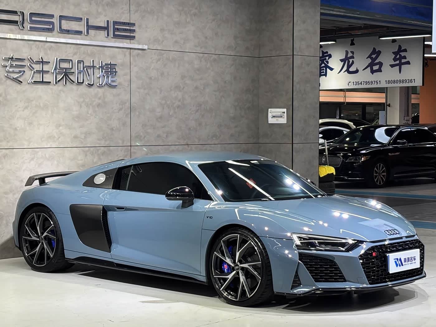 2021 Audi R8 Blue, 23,000 km, China export – photo 3