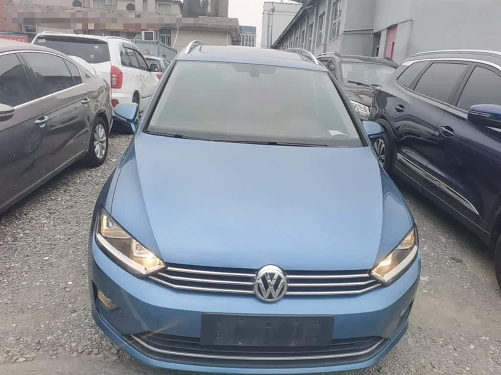 2018 Volkswagen Golf Sportsvan Blue, 77,400 km, China export – photo 3