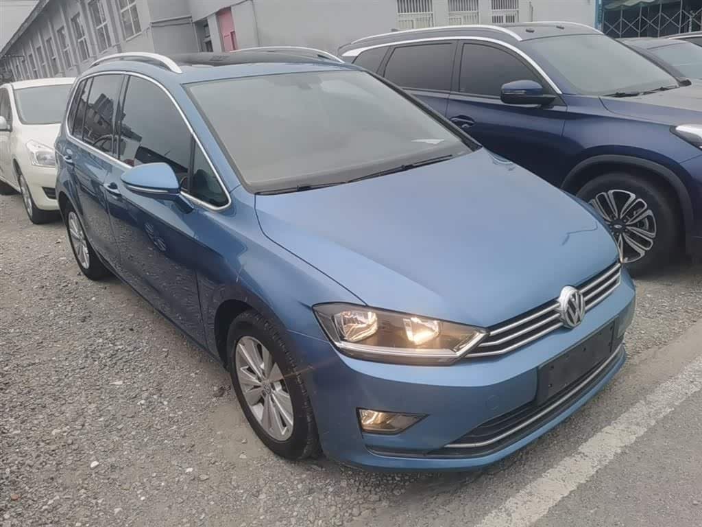 2018 Volkswagen Golf Sportsvan Blue, 77,400 km, China export – photo 4