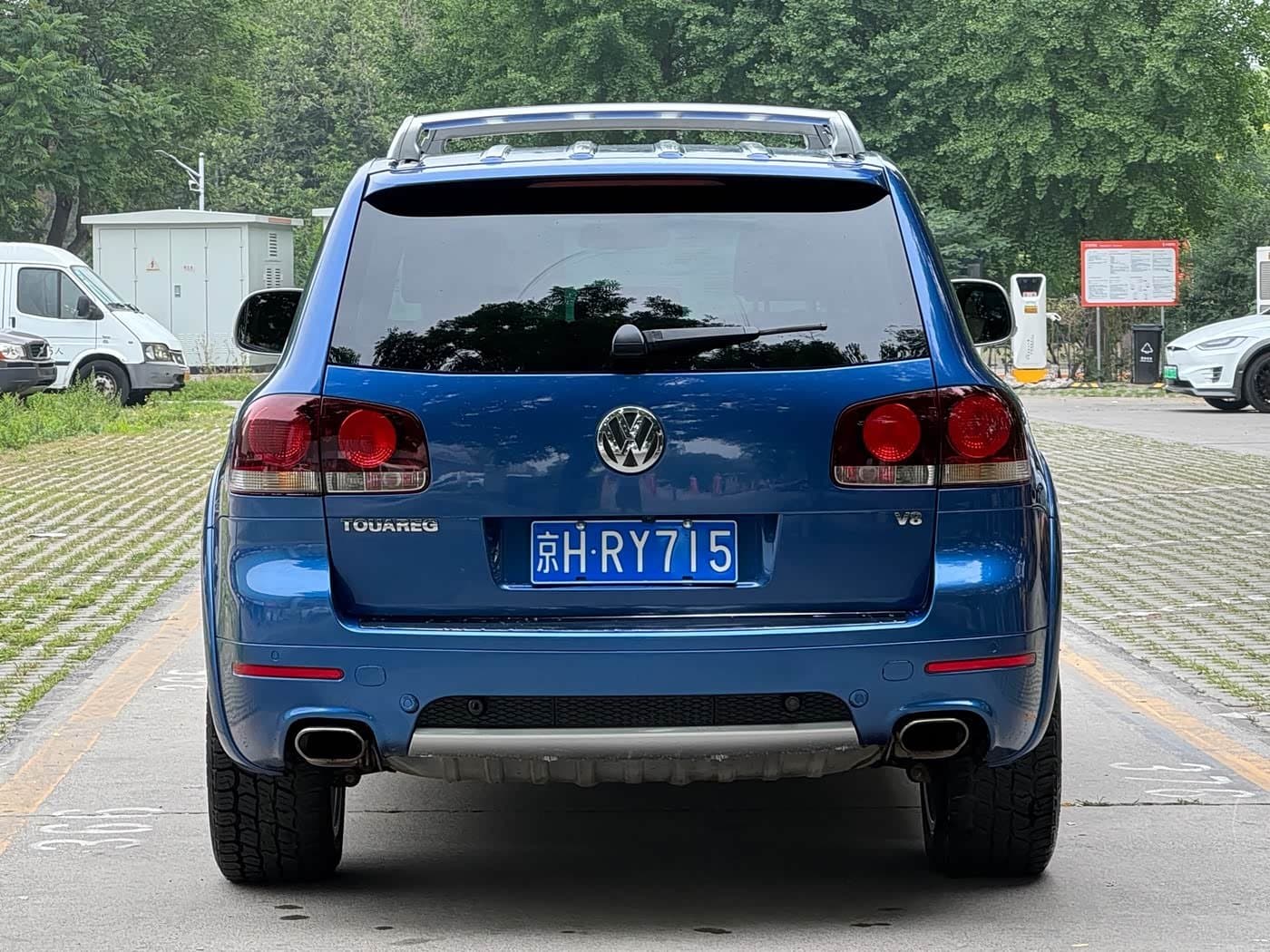 2010 Volkswagen Touareg Blue, 206,000 km, China export – photo 5