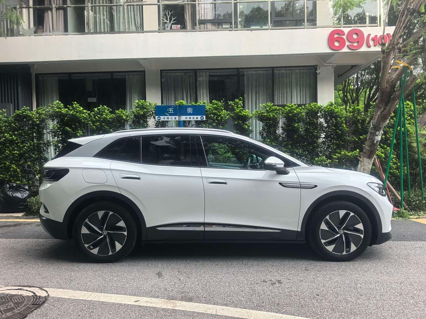 2022 Volkswagen ID.4 CROZZ White, 22,000 km, China export – photo 5