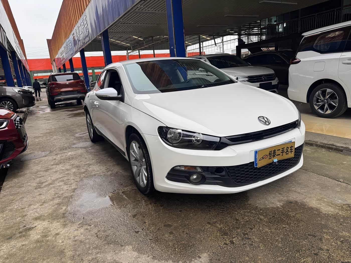 2009 Volkswagen Scirocco White, 136,000 km, China export – photo 3
