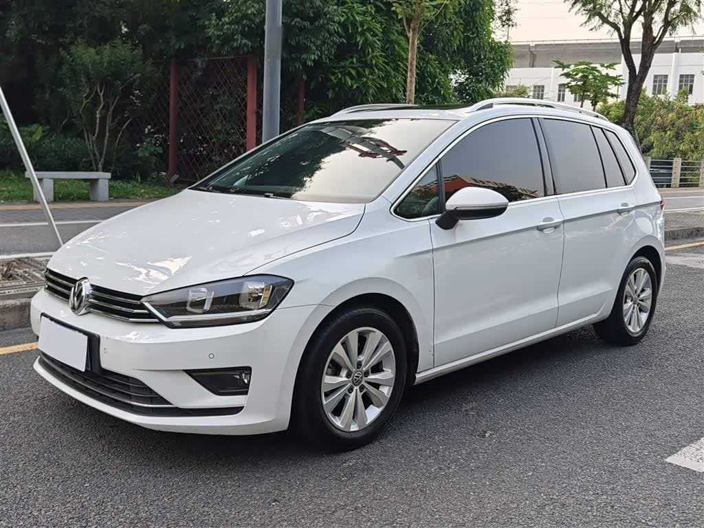 2016 Volkswagen Golf Sportsvan White, 69,400 km, China export – photo 1