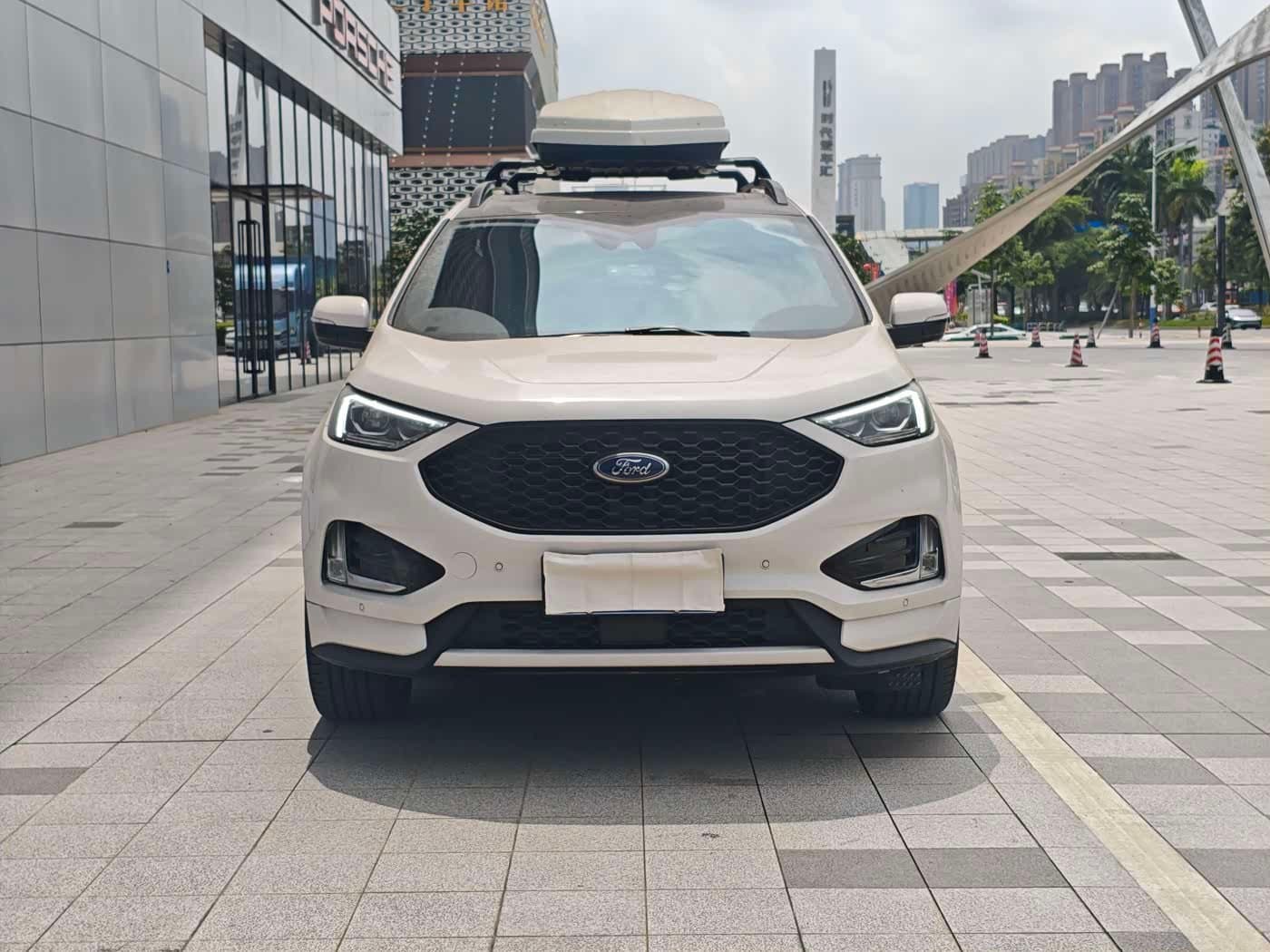 2019 Ford Edge White, 97,000 km, China export – photo 2