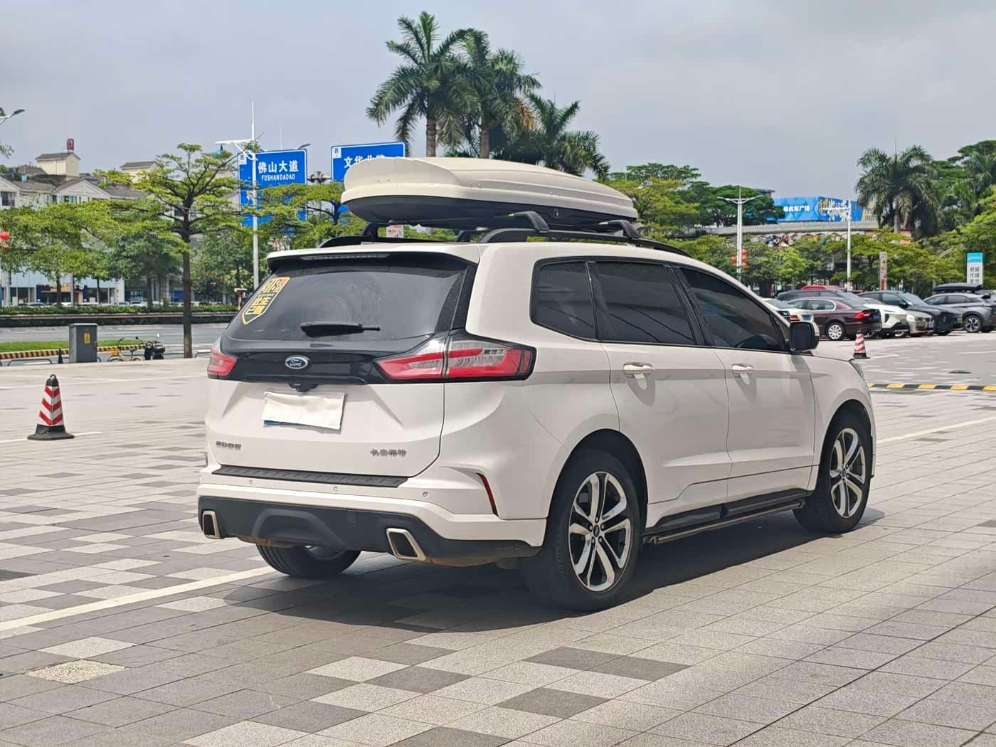 2019 Ford Edge White, 97,000 km, China export – photo 3