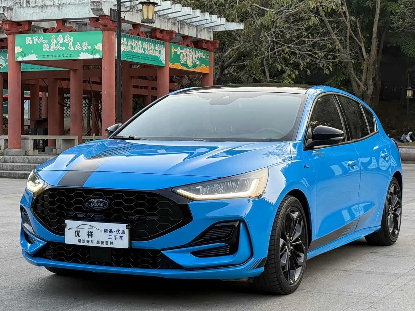 2022 Ford Focus Blue, 60,000 km, China export – photo 1