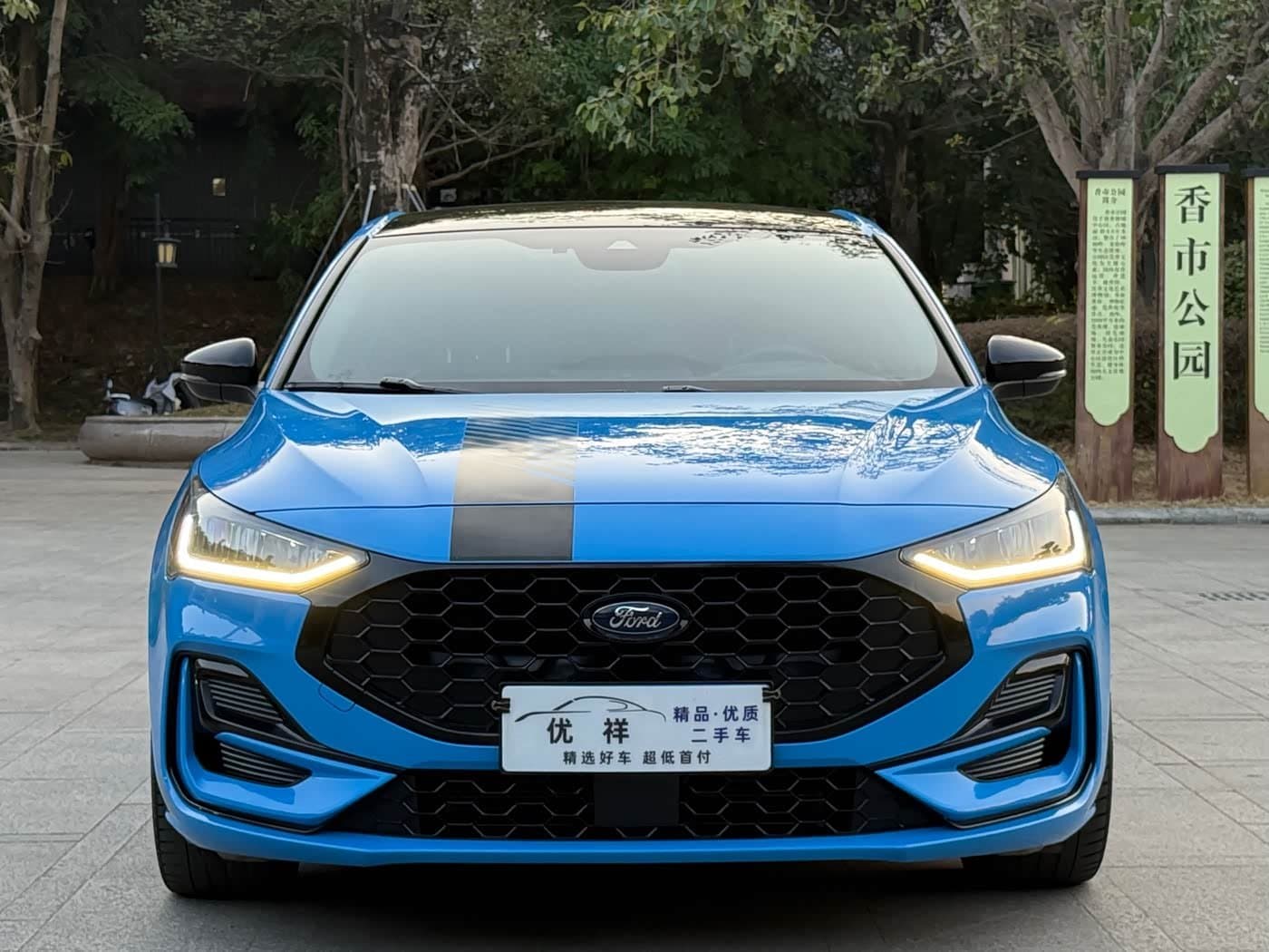 2022 Ford Focus Blue, 60,000 km, China export – photo 2