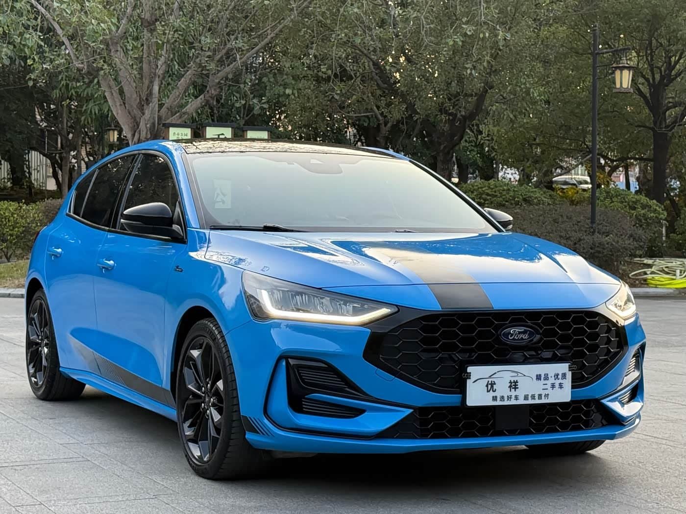 2022 Ford Focus Blue, 60,000 km, China export – photo 3