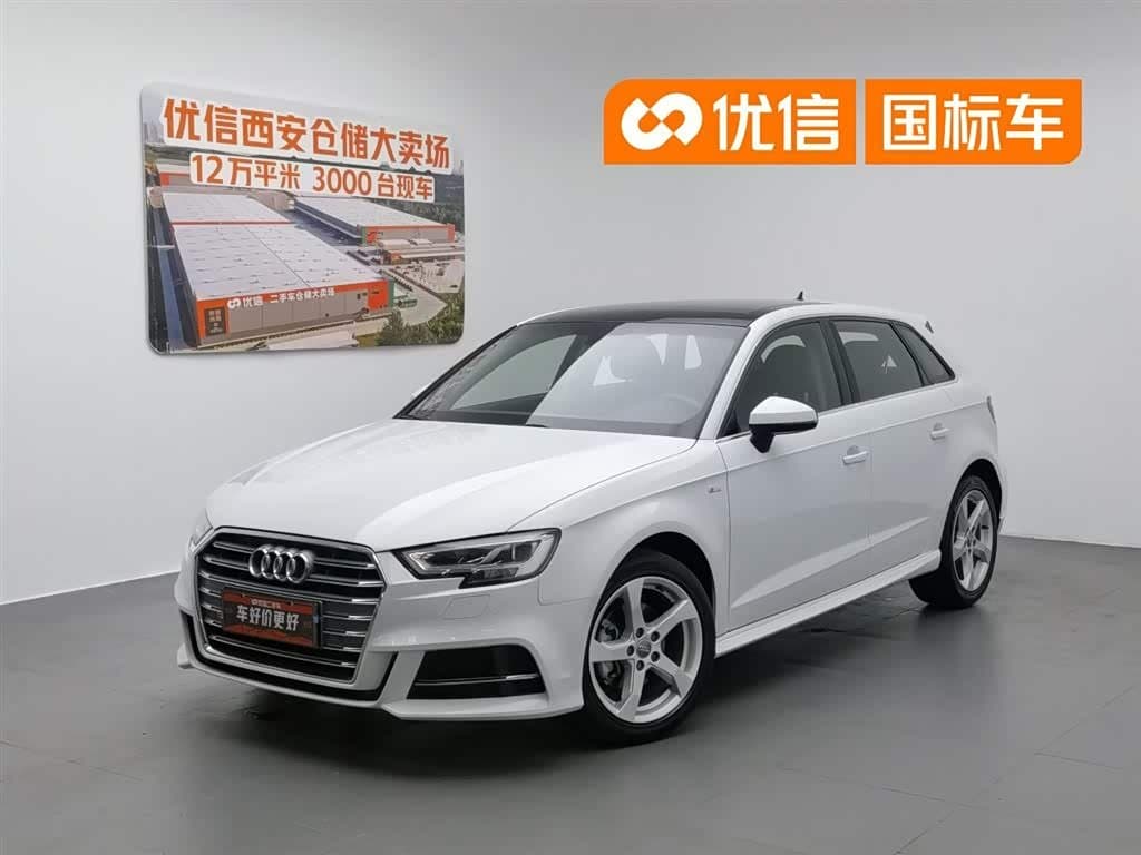 2019 Audi A3 White, 75,700 km, China export – photo 1
