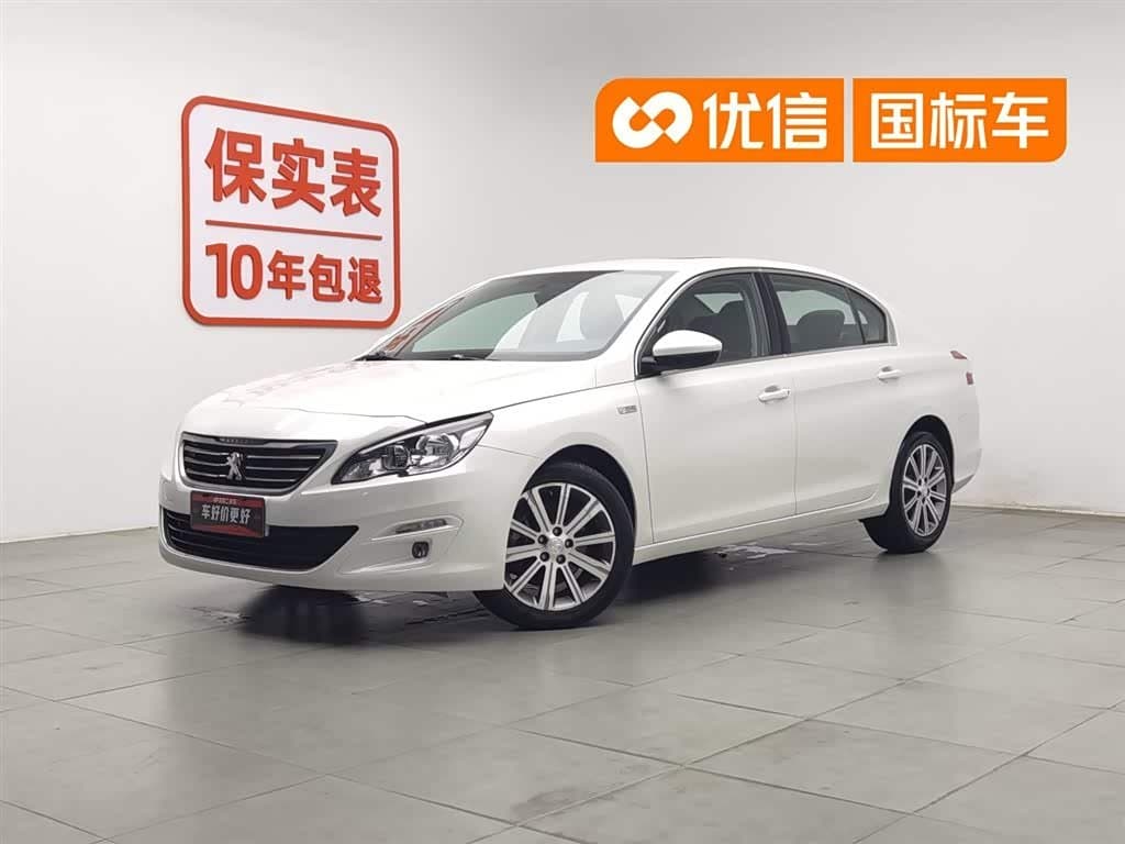 2016 Peugeot 408 White, 76,000 km, China export – photo 1