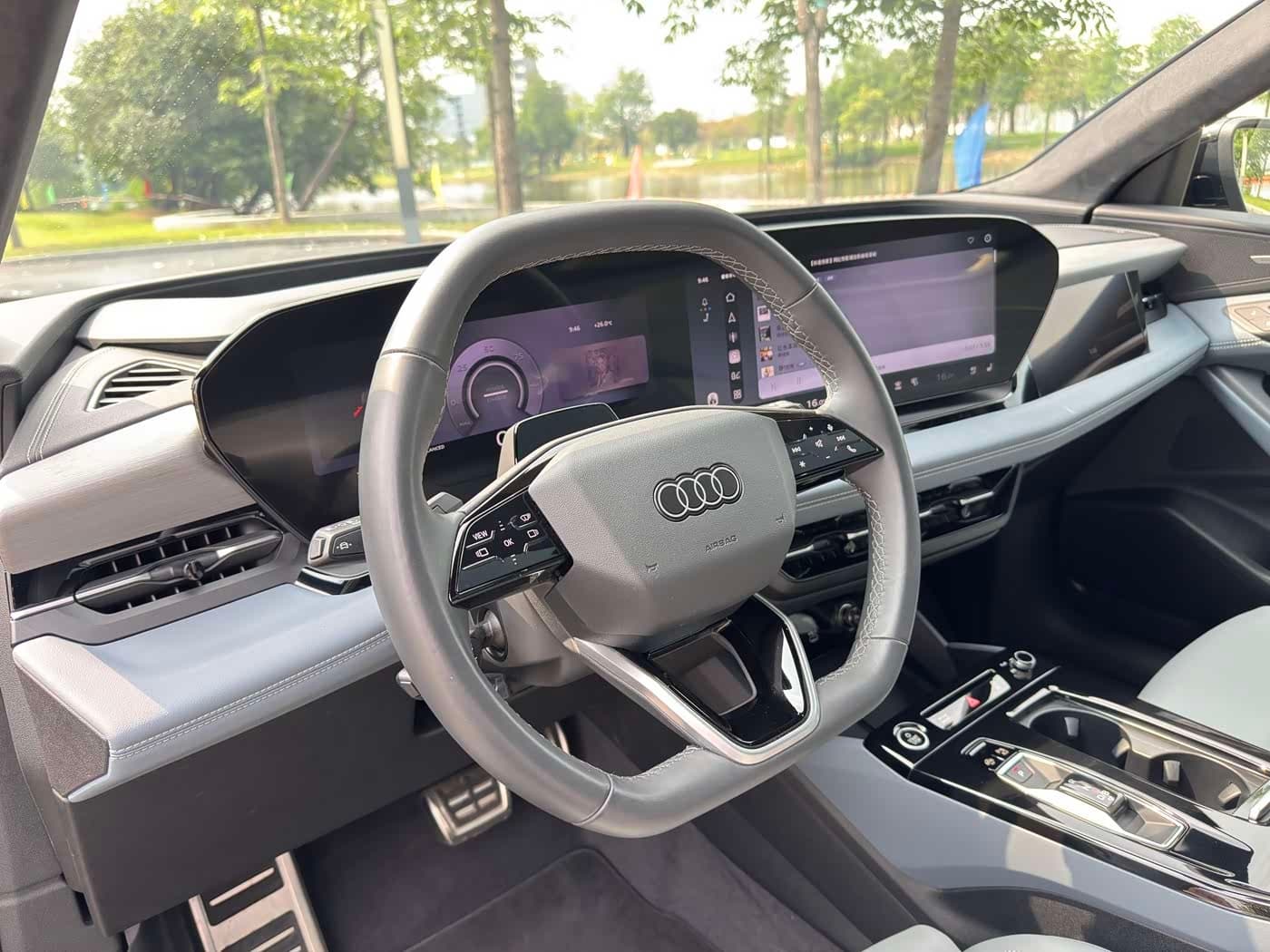 2025 Audi Q6L e-tron 银灰色, 6,000 km, China export – photo 11