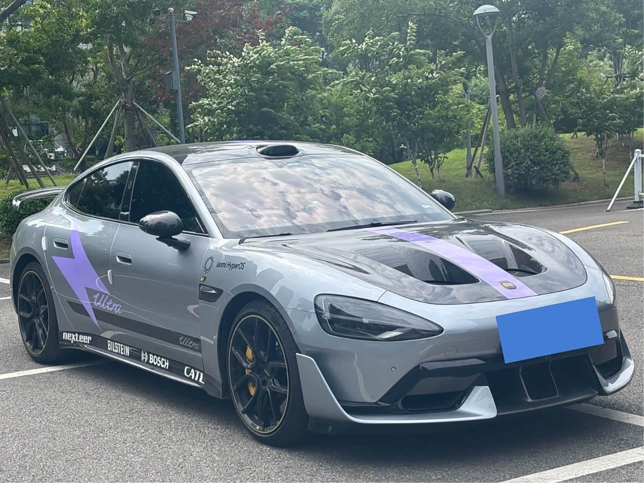 2025 Xiaomi Auto Xiaomi SU7 Ultra 银灰色, 30,000 km, China export – photo 3