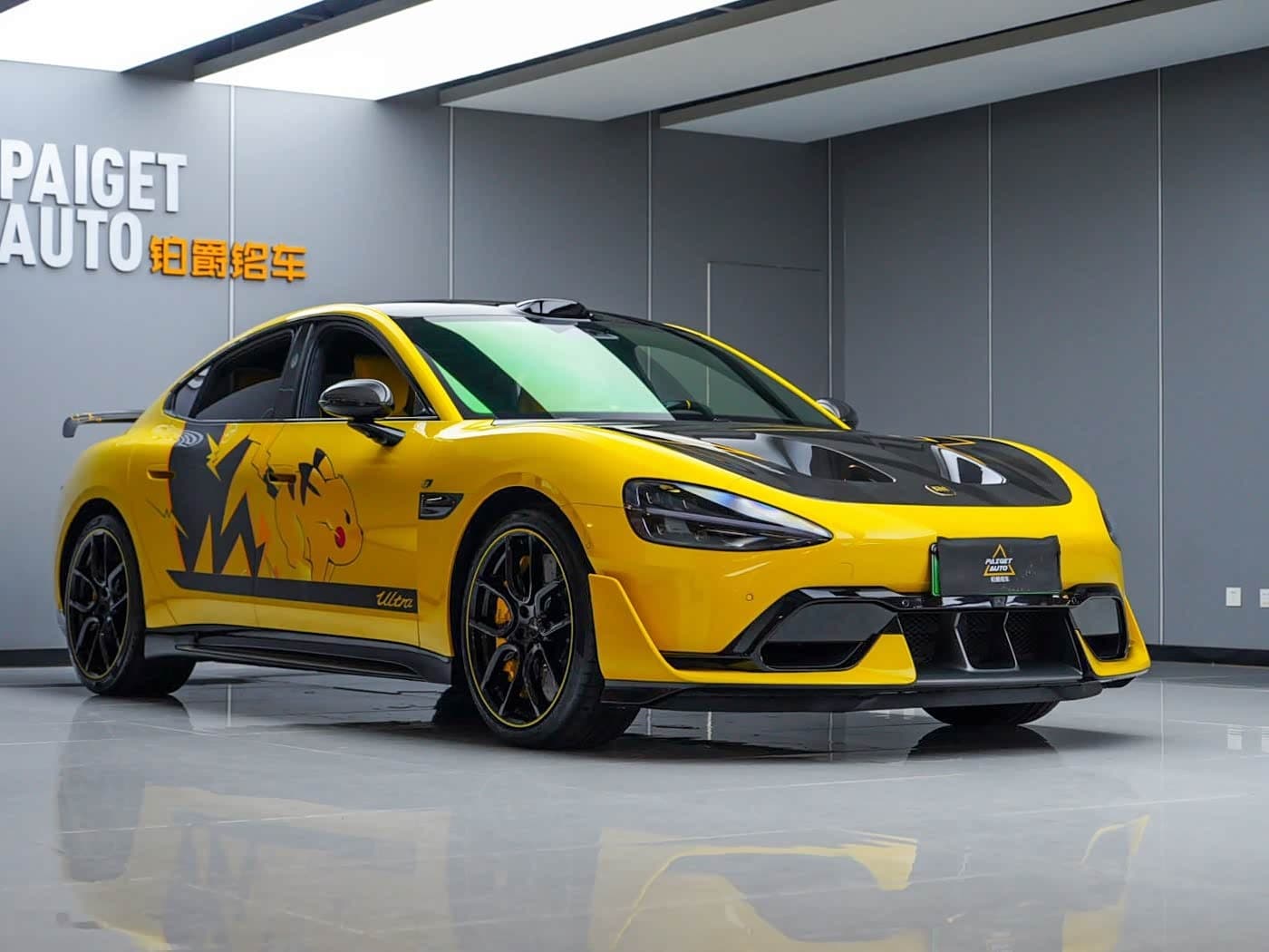 2025 Xiaomi Auto Xiaomi SU7 Ultra Yellow, 2,600 km, China export – photo 2