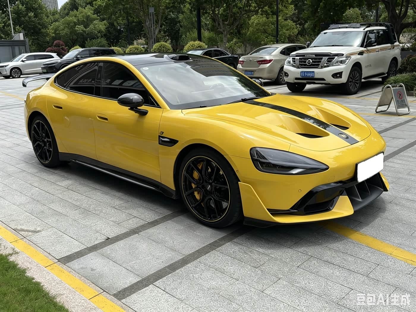 2025 Xiaomi Auto Xiaomi SU7 Ultra Yellow, 9,000 km, China export – photo 2
