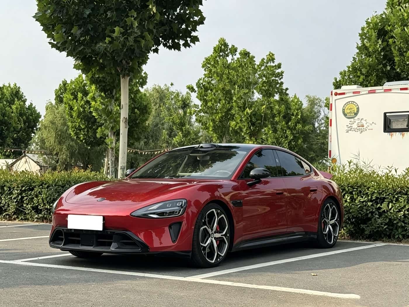 2026 Xiaomi Auto Xiaomi SU7 Red, 2,300 km, China export – photo 1
